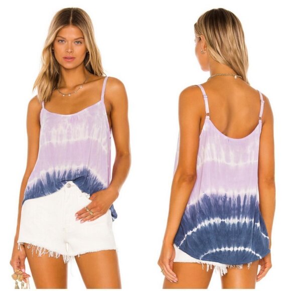 💕MICHAEL STARS × REVOLVE💕 Kelsey Cami ~ Lavender Tie Dye Medium M NWOT - Picture 1 of 13